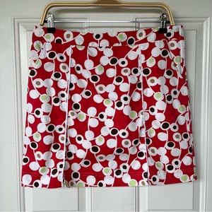 •Lija• Retro Pattern Golf Polka Dot Skort - Size 8